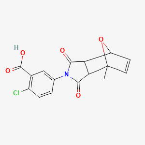 2-chloro-5-(4-methyl-1,3-dioxo-1,3,3a,4,7,7a-hexahydro-2H-4,7-epoxyisoindol-2-yl)benzoic acid