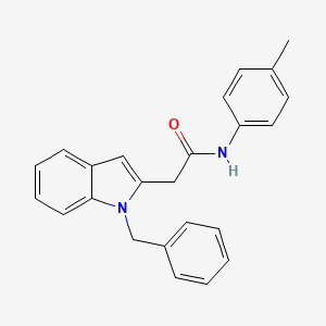 2-(1-benzyl-1H-indol-2-yl)-N-(4-methylphenyl)acetamide