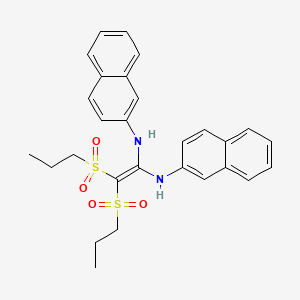 N,N'-di(naphthalen-2-yl)-2,2-bis(propylsulfonyl)ethene-1,1-diamine