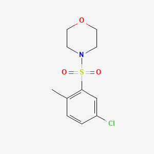 molecular formula C11H14ClNO3S B11094421 4-[(5-Chloro-2-methylphenyl)sulfonyl]morpholine 