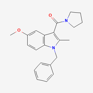 (1-benzyl-5-methoxy-2-methyl-1H-indol-3-yl)(pyrrolidin-1-yl)methanone