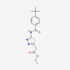 Ethyl (5-{[(4-tert-butylphenyl)carbonyl]amino}-1,3,4-thiadiazol-2-yl)acetate