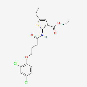 Ethyl 2-{[4-(2,4-dichlorophenoxy)butanoyl]amino}-5-ethylthiophene-3-carboxylate