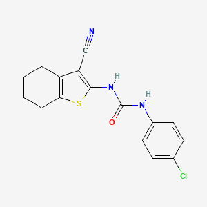 1-(4-Chlorophenyl)-3-(3-cyano-4,5,6,7-tetrahydro-1-benzothiophen-2-yl)urea