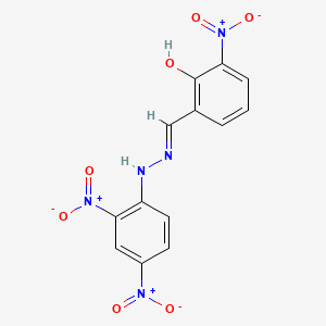 molecular formula C13H9N5O7 B11094507 (6Z)-6-[[2-(2,4-dinitrophenyl)hydrazinyl]methylidene]-2-nitrocyclohexa-2,4-dien-1-one 