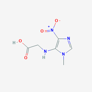 molecular formula C6H8N4O4 B11094584 (1-Methyl-4-nitro-1H-imidazol-5-yl)glycine 