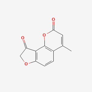 molecular formula C12H8O4 B11094602 4-Methyl-2H-furo[2,3-H]chromene-2,9(8H)-dione 