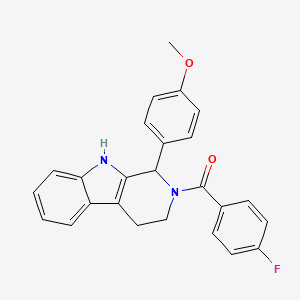 (4-fluorophenyl)[1-(4-methoxyphenyl)-1,3,4,9-tetrahydro-2H-beta-carbolin-2-yl]methanone