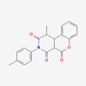 1-methyl-3-(4-methylphenyl)-4a,10b-dihydro-2H-chromeno[3,4-c]pyridine-2,4,5(1H,3H)-trione