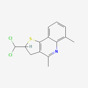 molecular formula C14H13Cl2NS B11094705 2-(Dichloromethyl)-4,6-dimethyl-2,3-dihydrothieno[3,2-c]quinoline 