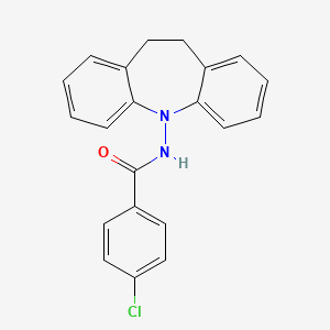 4-Chloro-N-(10,11-dihydro-5H-dibenzo[B,F]azepin-5-YL)benzamide