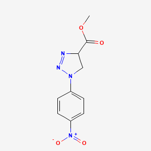 methyl 1-(4-nitrophenyl)-4,5-dihydro-1H-1,2,3-triazole-4-carboxylate