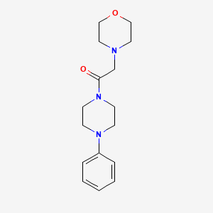 molecular formula C16H23N3O2 B11094739 2-(Morpholin-4-yl)-1-(4-phenylpiperazin-1-yl)ethanone 