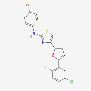 N-(4-bromophenyl)-4-[5-(2,5-dichlorophenyl)furan-2-yl]-1,3-thiazol-2-amine