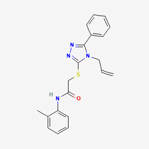 2-[(4-allyl-5-phenyl-4H-1,2,4-triazol-3-yl)sulfanyl]-N-(2-methylphenyl)acetamide