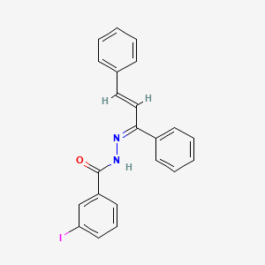 N'-[(1Z,2E)-1,3-diphenylprop-2-en-1-ylidene]-3-iodobenzohydrazide