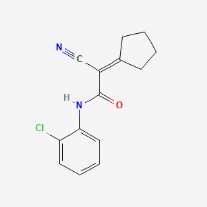 N-(2-Chlorophenyl)-2-cyano-2-cyclopentylideneacetamide