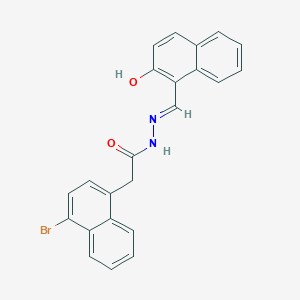 2-(4-bromonaphthalen-1-yl)-N'-[(E)-(2-hydroxynaphthalen-1-yl)methylidene]acetohydrazide