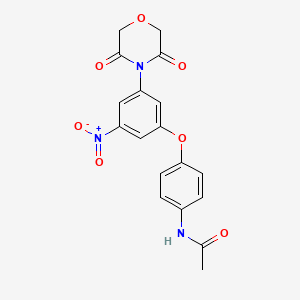 N-{4-[3-(3,5-dioxomorpholin-4-yl)-5-nitrophenoxy]phenyl}acetamide