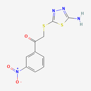 2-[(5-Amino-1,3,4-thiadiazol-2-yl)sulfanyl]-1-(3-nitrophenyl)ethanone