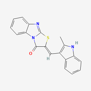 (2Z)-2-[(2-methyl-1H-indol-3-yl)methylidene][1,3]thiazolo[3,2-a]benzimidazol-3(2H)-one