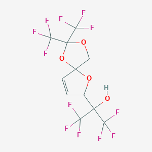 2-[2,2-Bis(trifluoromethyl)-1,3,6-trioxaspiro[4.4]non-8-en-7-yl]-1,1,1,3,3,3-hexafluoropropan-2-ol