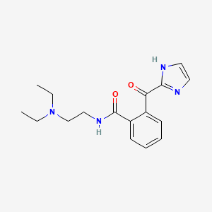 molecular formula C17H22N4O2 B11094968 N-[2-(diethylamino)ethyl]-2-(1H-imidazol-2-ylcarbonyl)benzamide 