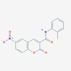 N-(2-methylphenyl)-6-nitro-2-oxo-2H-chromene-3-carboxamide