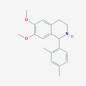 molecular formula C19H23NO2 B11095082 1-(2,4-Dimethylphenyl)-6,7-dimethoxy-1,2,3,4-tetrahydroisoquinoline 