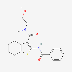 2-benzamido-N-(2-hydroxyethyl)-N-methyl-4,5,6,7-tetrahydro-1-benzothiophene-3-carboxamide