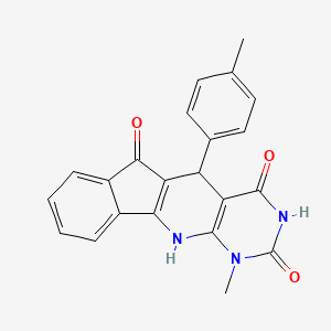 7-methyl-2-(4-methylphenyl)-5,7,9-triazatetracyclo[8.7.0.03,8.011,16]heptadeca-1(10),3(8),11,13,15-pentaene-4,6,17-trione