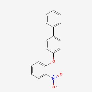 molecular formula C18H13NO3 B11095104 4-(2-Nitrophenoxy)biphenyl 