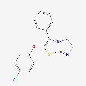 2-(4-Chlorophenoxy)-3-phenyl-5,6-dihydroimidazo[2,1-b][1,3]thiazole