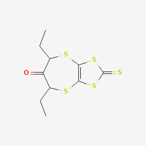 5,7-Diethyl-2-thioxo-5H-[1,3]dithiolo[4,5-b][1,4]dithiepin-6(7H)-one