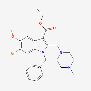 ethyl 1-benzyl-6-bromo-5-hydroxy-2-[(4-methylpiperazin-1-yl)methyl]-1H-indole-3-carboxylate