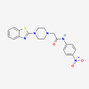 2-[4-(1,3-benzothiazol-2-yl)piperazin-1-yl]-N-(4-nitrophenyl)acetamide