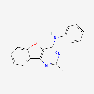 2-Methyl-N-phenyl[1]benzofuro[3,2-d]pyrimidin-4-amine