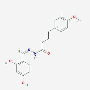 N'-[(Z)-(2,4-dihydroxyphenyl)methylidene]-4-(4-methoxy-3-methylphenyl)butanehydrazide