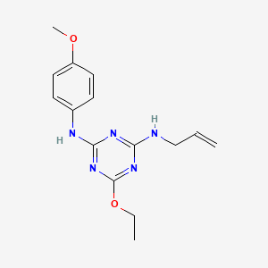 molecular formula C15H19N5O2 B11095302 N-Allyl-6-ethoxy-N'-(4-methoxy-phenyl)-[1,3,5]triazine-2,4-diamine 