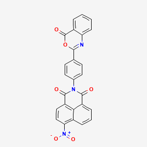 6-nitro-2-[4-(4-oxo-4H-3,1-benzoxazin-2-yl)phenyl]-1H-benzo[de]isoquinoline-1,3(2H)-dione