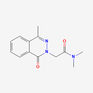 N,N-dimethyl-2-(4-methyl-1-oxophthalazin-2-yl)acetamide