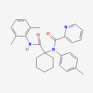 N-{1-[(2,6-dimethylphenyl)carbamoyl]cyclohexyl}-N-(4-methylphenyl)pyridine-2-carboxamide