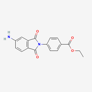 ethyl 4-(5-amino-1,3-dioxo-1,3-dihydro-2H-isoindol-2-yl)benzoate