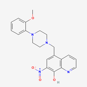 5-{[4-(2-Methoxyphenyl)piperazin-1-yl]methyl}-7-nitroquinolin-8-ol