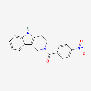 (4-nitrophenyl)(1,3,4,5-tetrahydro-2H-pyrido[4,3-b]indol-2-yl)methanone