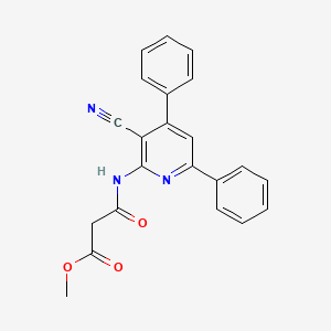 Methyl 3-[(3-cyano-4,6-diphenylpyridin-2-yl)amino]-3-oxopropanoate