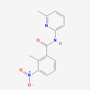 molecular formula C14H13N3O3 B11095403 2-methyl-N-(6-methylpyridin-2-yl)-3-nitrobenzamide 