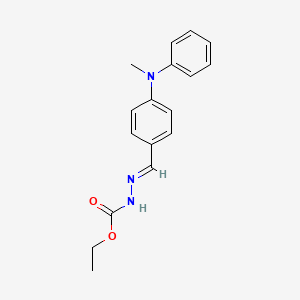 ethyl (2E)-2-{4-[methyl(phenyl)amino]benzylidene}hydrazinecarboxylate