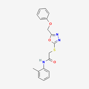 N-(2-methylphenyl)-2-{[5-(phenoxymethyl)-1,3,4-oxadiazol-2-yl]sulfanyl}acetamide