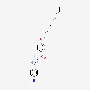 molecular formula C26H37N3O2 B11095465 4-(Decyloxy)-N'-[(E)-[4-(dimethylamino)phenyl]methylidene]benzohydrazide 